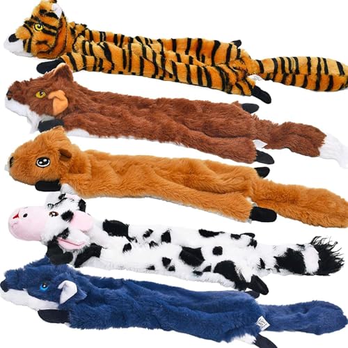 SHARLOVY Dog Quietschspielzeug 5er-Pack, Haustierspielzeug Crinkle Hundespielzeug Keine Fülltiere Hundeplüschtier Hundekauspielzeug für große Hunde und mittelgroße Hunde 5er-Pack für große SHARLOVY Dog Quietschspielzeug 5er-Pack, Haustierspielzeug Crinkle Hundespielzeug Keine Fülltiere Hundeplüschtier Hundekauspielzeug für große Hunde und mittelgroße Hunde 5er-Pack für große von SHARLOVY