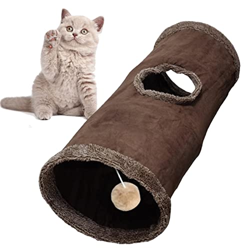 Katze Tunnel, Plüsch-Tunnelspielzeug, Katzentunnel Katze Spielzeug Faltbare Katzentunnel, Tragbares Pet Spielzeug Mit Bell Plüsch Ball Für Kätzchen Katze Tunnel, Plüsch-Tunnelspielzeug, Katzentunnel Katze Spielzeug Faltbare Katzentunnel, Tragbares Pet Spielzeug Mit Bell Plüsch Ball Für Kätzchen von Yeeda