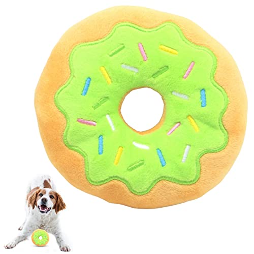 Yeeda Donut Plüsch Quietschendes Hundespielzeug - Interaktives Sound Kauspielzeug für Welpen Hunde Haustiere - Donut Hund Kauspielzeug, Partyzubehör Geschenke für Hund Haustier Welpen von Yeeda