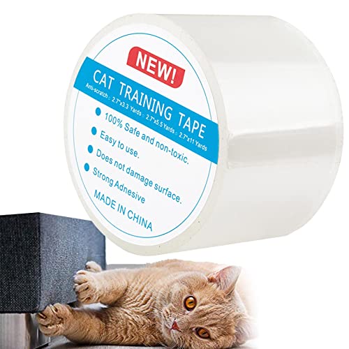 Kratzband für Katzen,Kratz-Trainingsbänder für Katzen - Transparenter Katzen-Kratzer-Möbelschutz, Katzen-Couch-Schutz, Katzen-Klebepfotenband für öbel von Yeeda