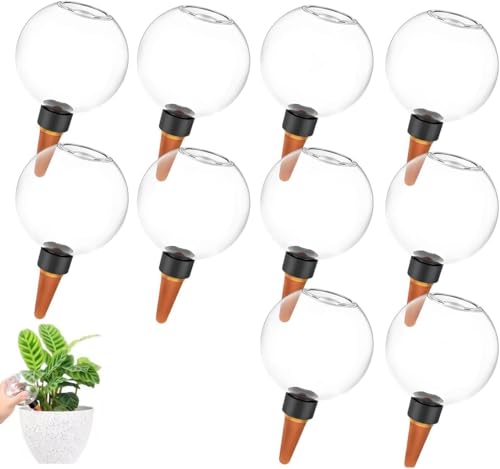 Yeehliny Pflanzen Bewässerungskugeln Automatische Pflanzenbewässerung Zwiebeln mit Tropfsystem Bewässerung Zimmerpflanzen Selbstbewässerung Gießkugeln für Zimmer, Balkon & Garten (10 Stück) von Yeehliny