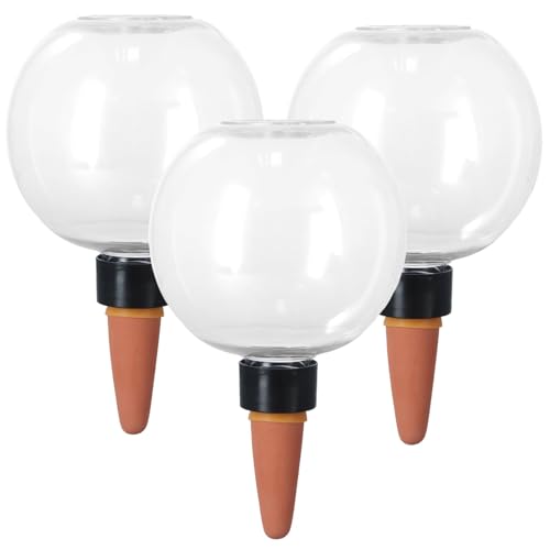 Yeehliny Pflanzen Bewässerungskugeln Automatische Pflanzenbewässerung Zwiebeln mit Tropfsystem Bewässerung Zimmerpflanzen Selbstbewässerung Gießkugeln für Zimmer, Balkon & Garten (3 Stück) von Yeehliny