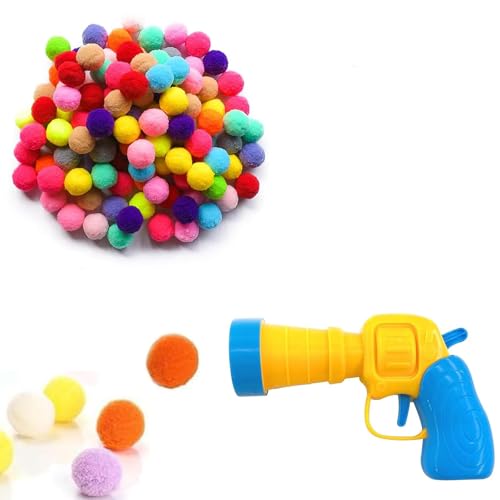 Yeenano Katzen Ball Launcher,Interaktives Katzenspielzeug Ball Mit 100 Weichen Pom Bällen Pistole Plüsch Kätzchen Haustier Spielzeug Bälle Plüschballwerfer für Indoor Haustier Katze Übung Training Yeenano Katzen Ball Launcher,Interaktives Katzenspielzeug Ball Mit 100 Weichen Pom Bällen Pistole Plüsch Kätzchen Haustier Spielzeug Bälle Plüschballwerfer für Indoor Haustier Katze Übung Training von Yeenano