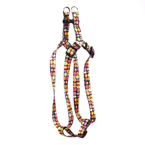 Yellow Dog Design Bright Fun Step-in Dog Harness 1" Wide and Fits Chest Circumference of 25 to 40", Large von Yellow Dog Design