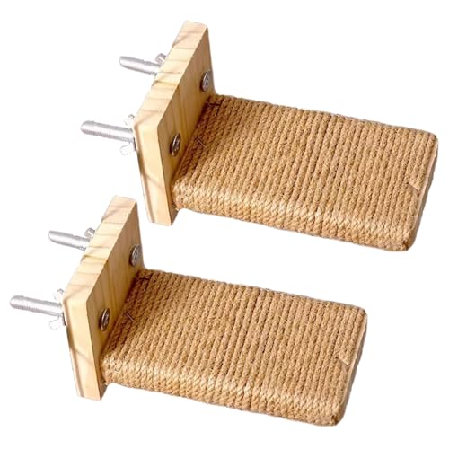 2pcs Katzenwandstufen, Holz -Katzen -Wandregale mit Sisalseil überdachte Raumsparungen Kätzchen Möbel zum Springen, Spielen und Lautstärken, Regale für Regale für von Yeory