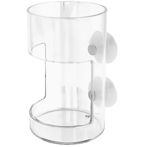Garnelenzufuhrröhrchen, Fischfutterrohr 2x4 Zoll, Aquariumfutter mit Saugnäpfeln, zylindrische klare Plastikfischgarnelen Garnelenzufuhrröhrchen, Fischfutterrohr 2x4 Zoll, Aquariumfutter mit Saugnäpfeln, zylindrische klare Plastikfischgarnelen von Yeory