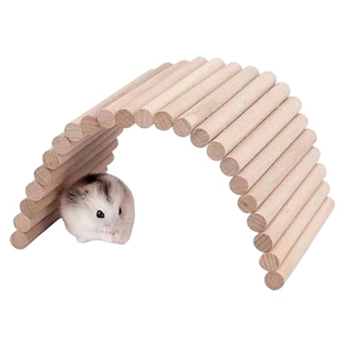 Hamsterkletterspielzeug, 26, 4 x 7, 9 Zoll Holzbogenhamster Leiter, perfekt für Mäuse, Rennmäuse, kleine Tiere, Leiter Hamsterkletterspielzeug, 26, 4 x 7, 9 Zoll Holzbogenhamster Leiter, perfekt für Mäuse, Rennmäuse, kleine Tiere, Leiter von Yeory