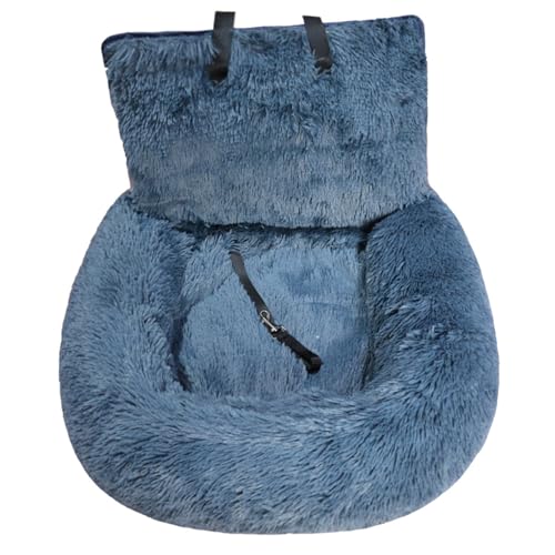 Hundautossitz lustiger Fuzzy kleines Hundebett mit Riemen 24x24 Zoll abnehmbar und leicht zu reinigen vor Schmutz, für große kleine Haustiere, Bett von Yeory