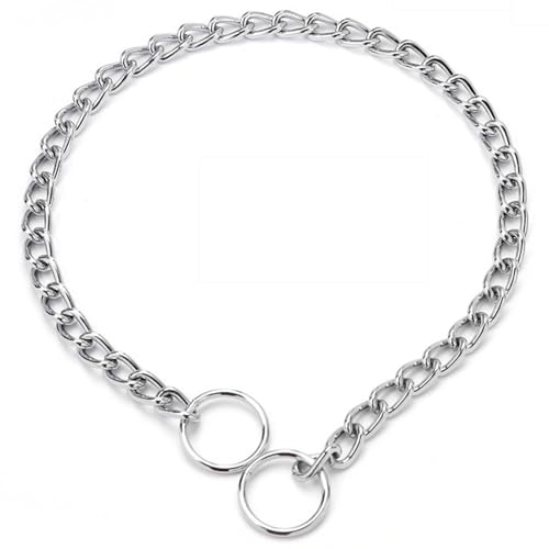 Hundekettenkragen, 3,5 mm Hundekette, Gesamtlänge 24 Kettenhundkragen, Eisenhundtraining Choke -Kragen für Hunde, Choke -Kragen für Hunde Hundekettenkragen, 3,5 mm Hundekette, Gesamtlänge 24 Kettenhundkragen, Eisenhundtraining Choke -Kragen für Hunde, Choke -Kragen für Hunde von Yeory