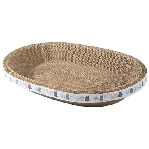 Katzenkratzer, runde Karton Katzenkratzer, wölbende Wellpapierkratzer, 16, 9 x 10, 2 x 3, 5 Kleine Couch -Beschützer, Kratzer für Innenkatzen, Couch -Beschützer von Yeory
