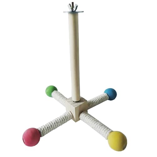 Vogelstangen für Käfig, 360 ° rotierende hölzerne Papageienständer, interaktive hängende Sittiche -Spielsachen für Wellensittiche, Cockatiels, kleine Vögel, Vogelspielzeug Vogelstangen für Käfig, 360 ° rotierende hölzerne Papageienständer, interaktive hängende Sittiche -Spielsachen für Wellensittiche, Cockatiels, kleine Vögel, Vogelspielzeug von Yeory