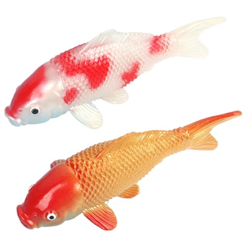 Yeory 2pcs Koi Fisch 4.3x1.6 Realistische PVC Mini Künstliche falsche Fisch für schwimmende Aquariumdekoration, Koi -Dekor, Dekor Yeory 2pcs Koi Fisch 4.3x1.6 Realistische PVC Mini Künstliche falsche Fisch für schwimmende Aquariumdekoration, Koi -Dekor, Dekor von Yeory
