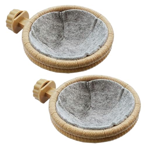 Yeory 2pcs Vogelnest für Käfig, 4, 5 Zoll abnehmbares Sittich -Kanarie -Nest mit Filznestern, Vogelnester Yeory 2pcs Vogelnest für Käfig, 4, 5 Zoll abnehmbares Sittich -Kanarie -Nest mit Filznestern, Vogelnester von Yeory