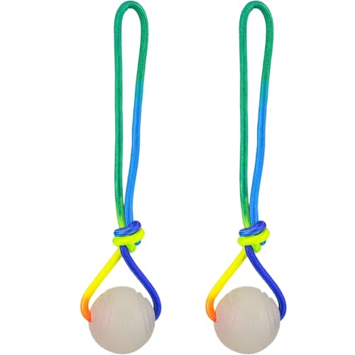 Yeory 2pcs glühen im dunklen hundkugel, 2 Zoll Lichthundkugel mit 11,4 Zoll Seil Gummi -Glühkugeln Spielzeug für Hunde, Glühen in den dunklen Bällen für Hund Yeory 2pcs glühen im dunklen hundkugel, 2 Zoll Lichthundkugel mit 11,4 Zoll Seil Gummi -Glühkugeln Spielzeug für Hunde, Glühen in den dunklen Bällen für Hund von Yeory