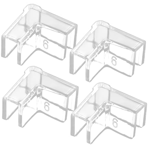 Yeory 4PCS -Eckschutz für Aquarium, PVC Clear Corner Eck Fish Tankanzug für 6 mm Dicke Fischtank, Aquarium Yeory 4PCS -Eckschutz für Aquarium, PVC Clear Corner Eck Fish Tankanzug für 6 mm Dicke Fischtank, Aquarium von Yeory