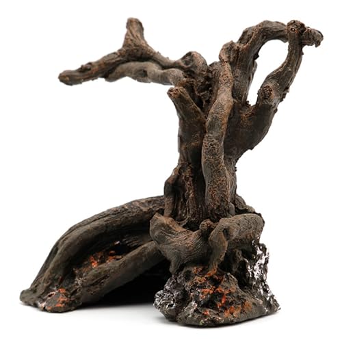 Yeory Driftwood für Aquarium, 4, 5 -Zoll -Harz -Simulation Fischtank Driftwood, natürliche Fischtankdekorationen, Aquarium von Yeory