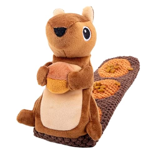 Yeory Eichhörnchenhundspielzeug, Plüschhund Snuffle Toy, Hundekanalspielzeug, interaktiver Hund Spielzeug, interaktives Spielzeug für Hund Yeory Eichhörnchenhundspielzeug, Plüschhund Snuffle Toy, Hundekanalspielzeug, interaktiver Hund Spielzeug, interaktives Spielzeug für Hund von Yeory