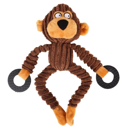 Yeory Großes Plüschhundspielzeug mit extra Langen Armen und Beinen mit Quietschern affenförmige Plüschquietschen Hundespielzeugzähne putzen für Welpen Yeory Großes Plüschhundspielzeug mit extra Langen Armen und Beinen mit Quietschern affenförmige Plüschquietschen Hundespielzeugzähne putzen für Welpen von Yeory
