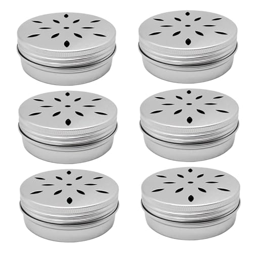 Yeory Hundearbeit Dosen, 6pcs Trainingsbox für Hunde, 60g Blechbehälter mit hohlen Deckeln, Kleiner Hundefutterbehälter von Yeory