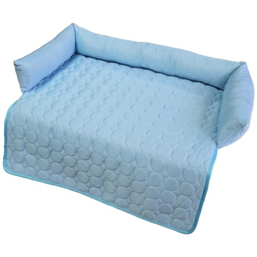 Yeory Hundekühlungsmatte 35x35 Zoll weich bequem bequem Anti-Kratzer Safer ungiftiger Selbstkühlung Hundebett für Innenkatzen Haustiere, Bett von Yeory