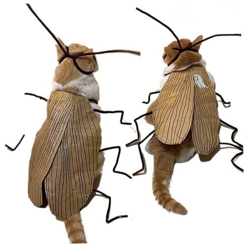 Yeory Katze Kakerlake Kleidung DIY Kit, 2 Sets Katzen Halloween Kostüm, Kostüme Material Kit, Hundekakerlaken Kostümherstellung von Yeory
