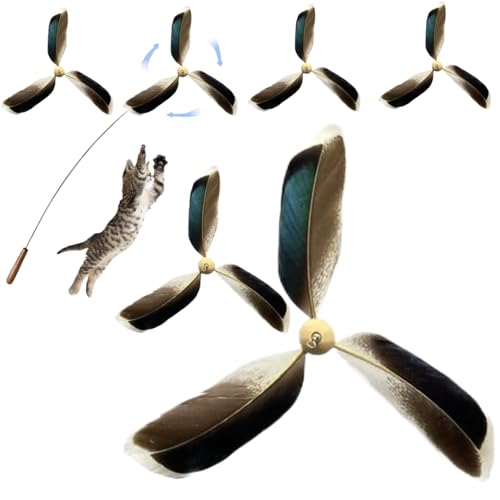 Yeory Katzenstabspielzeug, 6pcs drehende Propeller -Nachfüllungen, 6, 3 Zoll Propeller Katzenspielzeug, interaktive Zauberstab Spielzeug Nachfüllung Yeory Katzenstabspielzeug, 6pcs drehende Propeller -Nachfüllungen, 6, 3 Zoll Propeller Katzenspielzeug, interaktive Zauberstab Spielzeug Nachfüllung von Yeory