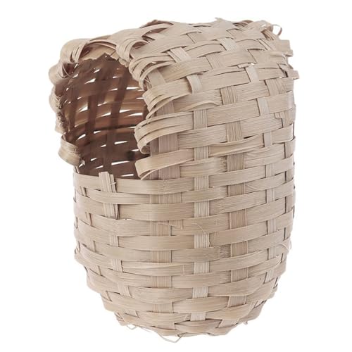 Yeory Nest Bambus gewebtes Vogel Nest für Käfig Natrual & Safe Bird House für Cotatiel Lovebird Finch Kanarien von Yeory