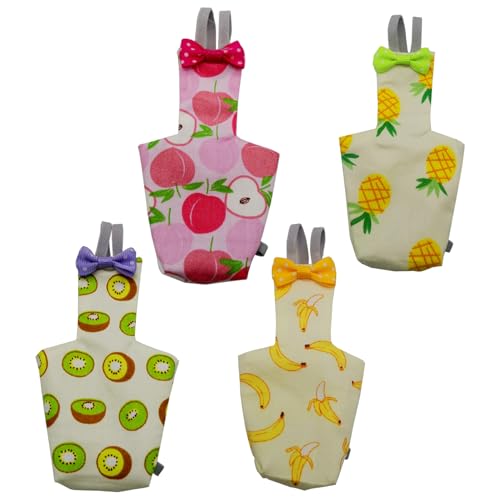 Yeory Vogelwindel, 4pcs süße farbenfrohe Wiederverwendbare Taubenwindel -Mode praktische Fluganzug mit Bogen für Sittich Cockatiel Mini Macaw, Hühnchen Windeln Yeory Vogelwindel, 4pcs süße farbenfrohe Wiederverwendbare Taubenwindel -Mode praktische Fluganzug mit Bogen für Sittich Cockatiel Mini Macaw, Hühnchen Windeln von Yeory