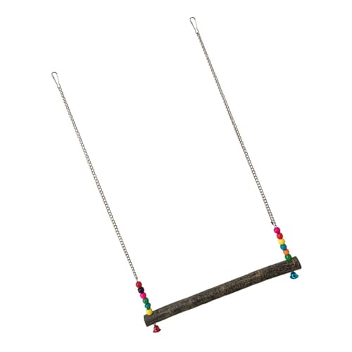 Papageien-Spielzeug-Hängematte, Schaukel, stehendes Trainingszubehör, Spielzeug, Holz-Hängematte mit bunten Perlen, Spielzeug, Vogelschaukeln für kleine Vögel Papageien-Spielzeug-Hängematte, Schaukel, stehendes Trainingszubehör, Spielzeug, Holz-Hängematte mit bunten Perlen, Spielzeug, Vogelschaukeln für kleine Vögel von Yeselino