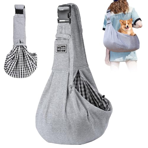 Pet Sling Carrier, Verstellbare Hund Tragetasche, Einstellbar Tragetuch, Umhängetasche, Tragebeutel, Taschen für Kleine Hunde Katzen von Yesmoyhe