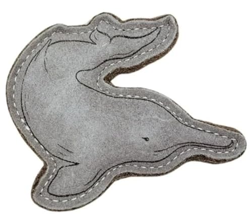 Yeti Dog Chew Hochwertiges Lederspielzeug – (Flussdelfin) von Yeti Dog Chew