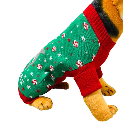 Dicker Haustier-Pullover für Hunde, Jungen und Mädchen, für den Innen- und Außenbereich, Weihnachtspullover für Hunde, Weihnachtspullover für Hunde von Yfenglhiry