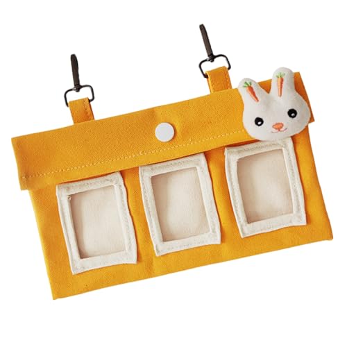 Heu Halter für Kaninchen - Kratzfester Canvas Bunny Heu Halter | Kleintierfütterungsbedarf, große Kapazität Tierfutter Aufbewahrungsbehälter für Chinchillas von Yhsioaklo