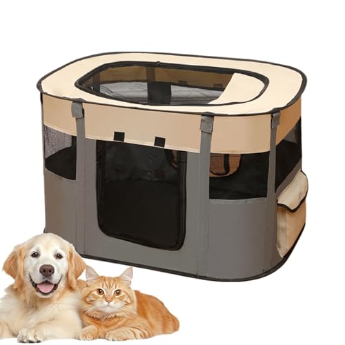 Katzen-Laufstall, faltbar, für kleine Tiere, Haustier-Plàypen, tragbares Haustierzelt für drinnen und draußen, Zuhause, Wohnung, Spielzeug, Hinterhof, Terrasse, Reisen, Camping, tägliche Leckereien Katzen-Laufstall, faltbar, für kleine Tiere, Haustier-Plàypen, tragbares Haustierzelt für drinnen und draußen, Zuhause, Wohnung, Spielzeug, Hinterhof, Terrasse, Reisen, Camping, tägliche Leckereien von Yhsioaklo