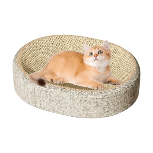 Katzenkratzer - Sisal gewebtes Kittenbett Kratzer Karton | Katzenkratzer -Pappe für Klauen Fitnessstudio Ruhestzimmer Boden Ecke Wohnzimmer Außen Campingmöbel Katzenkratzer - Sisal gewebtes Kittenbett Kratzer Karton | Katzenkratzer -Pappe für Klauen Fitnessstudio Ruhestzimmer Boden Ecke Wohnzimmer Außen Campingmöbel von Yhsioaklo