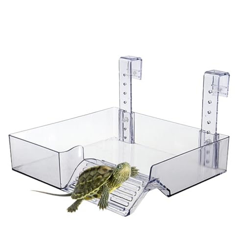 Schildkrötenrampe | Höhenverstellbare Schildkrötenrampe | Abnehmbare Schildkröten-Sonnen-Plàtform | Schildkrötenkletterbühne, Unterschlupfhaus, Amphibien-Lebensraum-Verstecke für Terrapin, Frösche Schildkrötenrampe | Höhenverstellbare Schildkrötenrampe | Abnehmbare Schildkröten-Sonnen-Plàtform | Schildkrötenkletterbühne, Unterschlupfhaus, Amphibien-Lebensraum-Verstecke für Terrapin, Frösche von Yhsioaklo