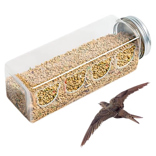 Wachtelner | 4 Bear Feeding Ports Chicken Feeder | Tragbare flaschenförmige Papageienfutterhäuschen, Käfigzubehör für Wachteln Blockierbasilisks Finken von Yhsioaklo