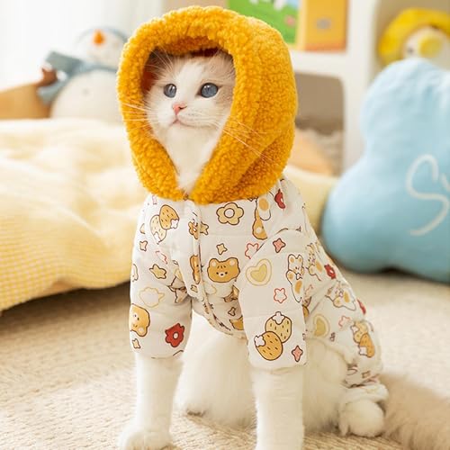 Warmes Kätzchen-Outfit für kaltes Wetter, Polyester-Katzenkleidung, Winter-Katzenkleidung, bequeme Kleidung mit Tiermuster, Welpenbekleidung zum Spielen, , kaltes Wetter Warmes Kätzchen-Outfit für kaltes Wetter, Polyester-Katzenkleidung, Winter-Katzenkleidung, bequeme Kleidung mit Tiermuster, Welpenbekleidung zum Spielen, , kaltes Wetter von Yhsioaklo