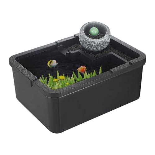 Yhsioaklo Beta-Fisch-Aquarien – leises Aquarium für Wohnzimmer, antikes Hydrokultur-Beleuchtungs-Aquariensystem mit USB-Pumpe für Betta, , Quallen, Aquaponics, Schlafzimmer, Krankenhaus Yhsioaklo Beta-Fisch-Aquarien – leises Aquarium für Wohnzimmer, antikes Hydrokultur-Beleuchtungs-Aquariensystem mit USB-Pumpe für Betta, , Quallen, Aquaponics, Schlafzimmer, Krankenhaus von Yhsioaklo