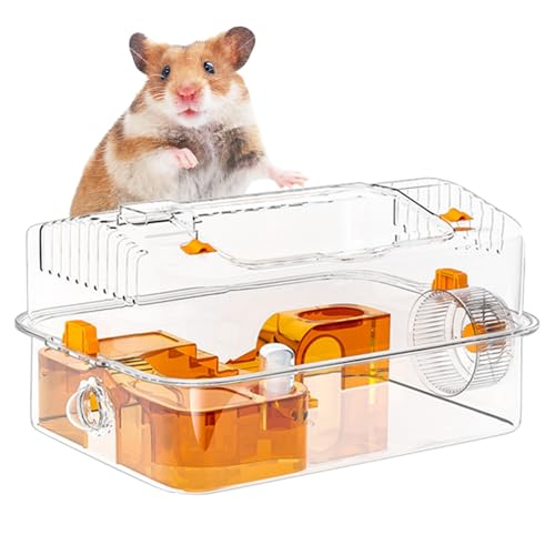 Yhsioaklo Hamstergehege | Vollsicht Käfig Mit Durchsichtiger Sicht - Aktiv Habitat Mit Futterautomat Und Laufrad Für Chinchilla Kaninchen Yhsioaklo Hamstergehege | Vollsicht Käfig Mit Durchsichtiger Sicht - Aktiv Habitat Mit Futterautomat Und Laufrad Für Chinchilla Kaninchen von Yhsioaklo