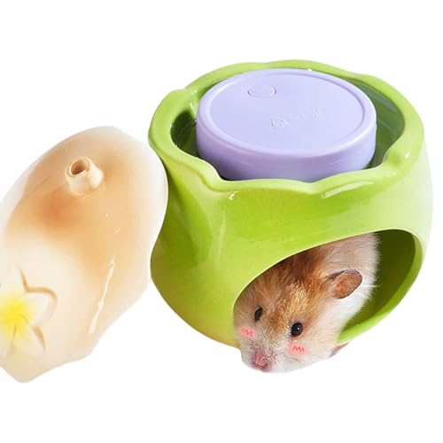 Yhsioaklo Hamsterhöhle | Kleintiere Kühl Habitats Bett – Kleintier-kühlendes Versteck für Eichhörnchen, Lemminge, Igel, Chinchilla Yhsioaklo Hamsterhöhle | Kleintiere Kühl Habitats Bett – Kleintier-kühlendes Versteck für Eichhörnchen, Lemminge, Igel, Chinchilla von Yhsioaklo