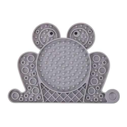 Yhsioaklo Hund Licking Matte, Hund Lick Pad - Saugnäpfe Feeder Hunde Lick Bowl Matte Form - Nicht-Schlupf-Platte, Tablett, interaktive, leckbare langsame Feeder-Beruhigung, Haustierreisen, mentale von Yhsioaklo