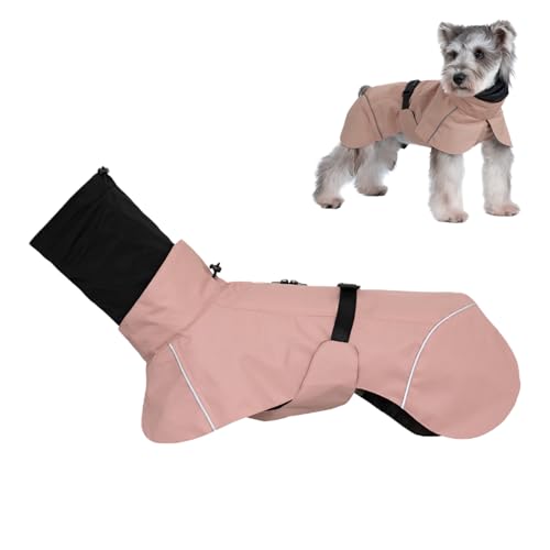 Yhsioaklo Hunde-Regenmantel – Doppelkragen, wasserdichter Hunde-Regenmantel, verstellbar, reflektierend, für mittelgroße Hunde, Welpen und Outdoor Yhsioaklo Hunde-Regenmantel – Doppelkragen, wasserdichter Hunde-Regenmantel, verstellbar, reflektierend, für mittelgroße Hunde, Welpen und Outdoor von Yhsioaklo