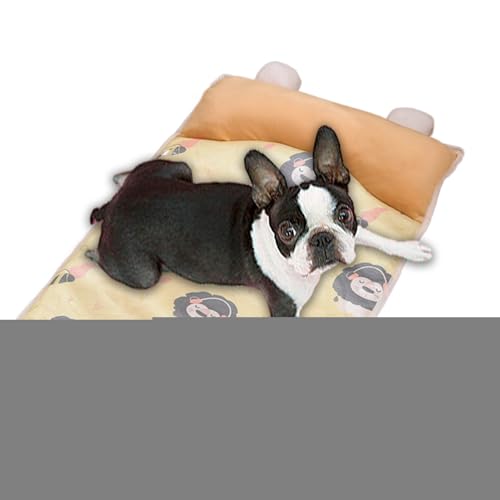 Yhsioaklo Hundekühlmatte - Kühlende Bettmatte Für Haustiere Mit Höcker,Kühle Schlafmatte Mit Kissen Für Innen Außen Transportbox Auto Schlafzimmer Nach Dem Training Bei von Yhsioaklo