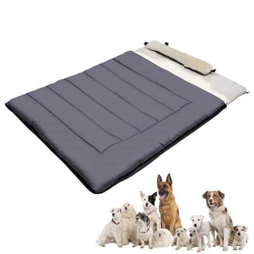 Yhsioaklo Hundeschlafsack | Hundebett mit Kissen | Haustiermatratze mit Kissen | wasserdichte warme Haustierzubehör für Camping -Wanderrucksackungen, Innen im Freien im Innenbereich Yhsioaklo Hundeschlafsack | Hundebett mit Kissen | Haustiermatratze mit Kissen | wasserdichte warme Haustierzubehör für Camping -Wanderrucksackungen, Innen im Freien im Innenbereich von Yhsioaklo