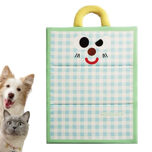 Yhsioaklo Kühlmatte für Haustiere, 60 x 45 cm, wasserdichte Kühlmatte für Haustiere, tragbare Decke für Welpen, Kätzchen, Katzenzubehör, leicht waschbar Yhsioaklo Kühlmatte für Haustiere, 60 x 45 cm, wasserdichte Kühlmatte für Haustiere, tragbare Decke für Welpen, Kätzchen, Katzenzubehör, leicht waschbar von Yhsioaklo