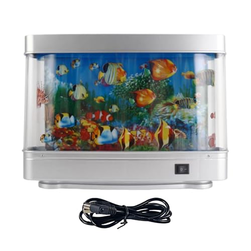 Yhsioaklo Kunstfisch-Aquarium, Fisch-Nachtlicht-Aquarium für Kinder, niedliche, realistische Leuchtlicht-Dekoration für Erwachsene, Babyzimmer, Geburtstag, Heimdekoration, realistisches Design Yhsioaklo Kunstfisch-Aquarium, Fisch-Nachtlicht-Aquarium für Kinder, niedliche, realistische Leuchtlicht-Dekoration für Erwachsene, Babyzimmer, Geburtstag, Heimdekoration, realistisches Design von Yhsioaklo