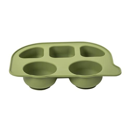 Yhsioaklo Silikon Pet Feeder, Katze Silikon Futternapf Rutschfest mit Fach, Schnurrhaare Freundlicher Hundenapf Futternapf Geschirr für Kätzchen von Yhsioaklo