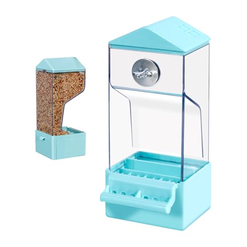 Yhsioaklo Vogelkäfig Futterautomat - Haustier Futterspender Externer Käfig - Transparenter Spritzgeschützter Futternapf Für Kanarienvögel Wellensittiche Und Finken - Sittiche Nymphensittich Finken Yhsioaklo Vogelkäfig Futterautomat - Haustier Futterspender Externer Käfig - Transparenter Spritzgeschützter Futternapf Für Kanarienvögel Wellensittiche Und Finken - Sittiche Nymphensittich Finken von Yhsioaklo