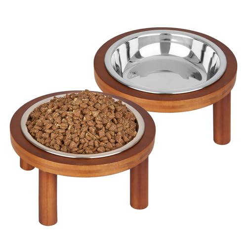 2 x Katzennäpfe (dunkelbraun) von YiHESZ